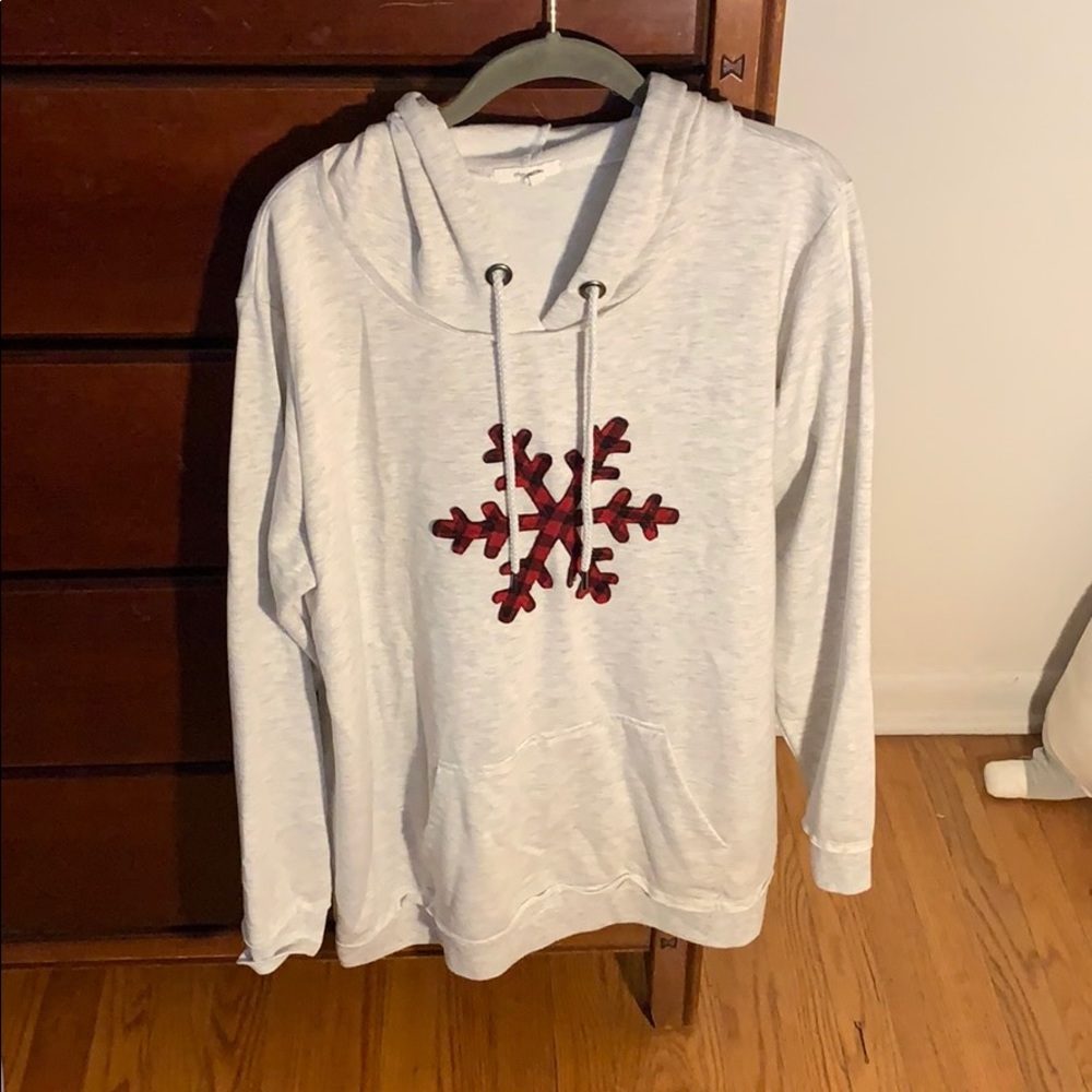 Super soft snow flake hoodie